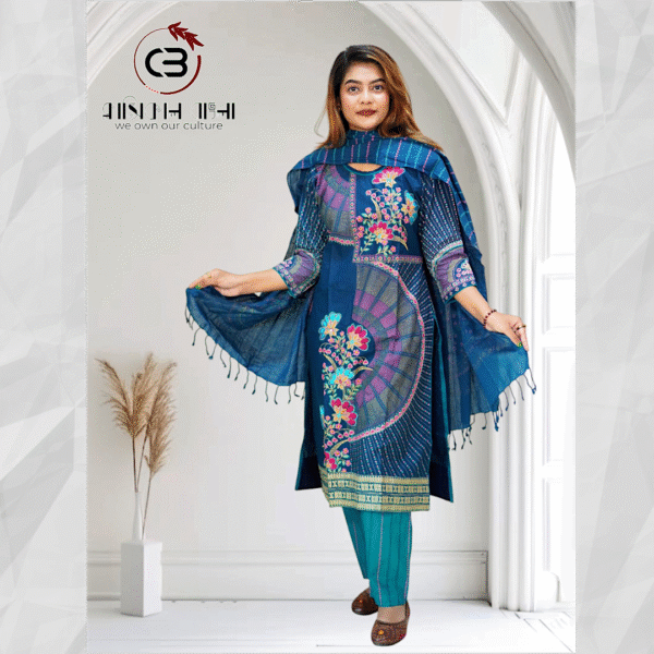 Green color salwar kameez