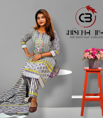 Black check salwar kameez