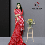 red printed salwar kameez